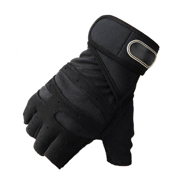 BodyCircuit Gym Gloves for Body Building Fitness Exercise and Weight Lifting, Black