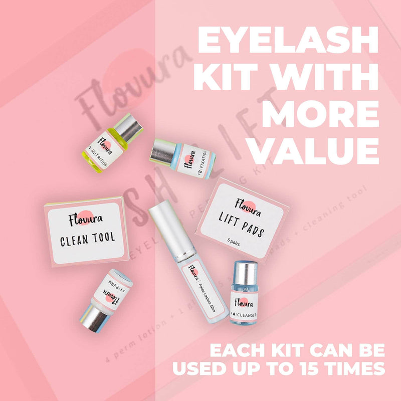 Flovura Professional Eyelash Perming Kit | Lash Curling and Healthy Growth Treatments