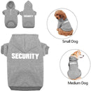 ChicAttire Security Pet Clothes |  Hoodies For Cats and Dogs, Gray