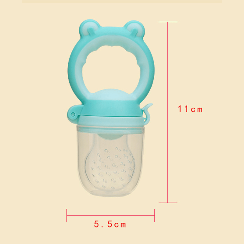 Culine Food Feeder Pacifier, Infant Fruit Teething Toy | Blue