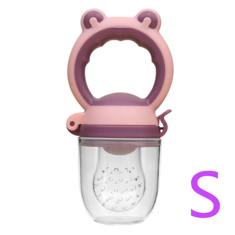 Culine Food Feeder Pacifier, Infant Fruit Teething Toy | Purple