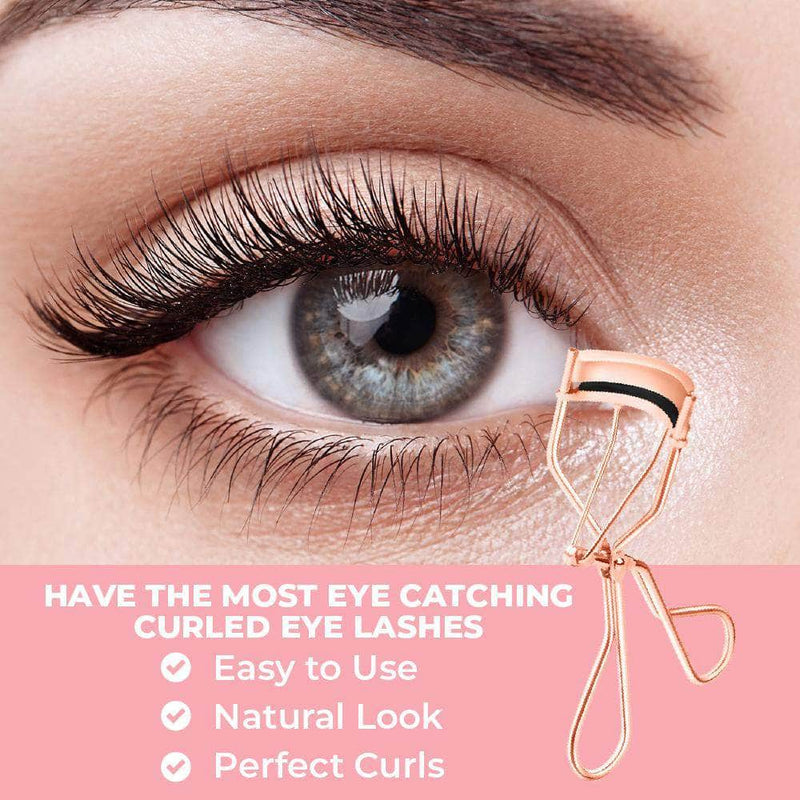 Flovura Professional Eyelash Curler Eye Lashes | Curling Clip Makeup Tool