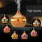 ForestMist  7 Color Night Light Cool Mist Essential Oil Humidifier with 5 Cotton Swabs, Light Brown