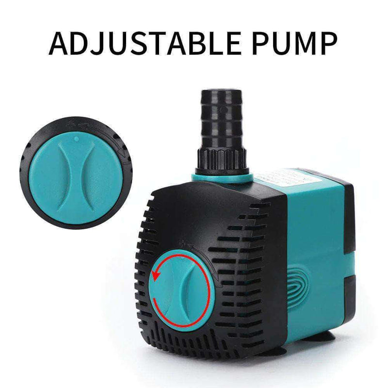 Wonicy Submersible Water Pump | Ultra Quiet Mini Fountain for Fish Tank, Pond & Rockery | UE Plug - Ooala