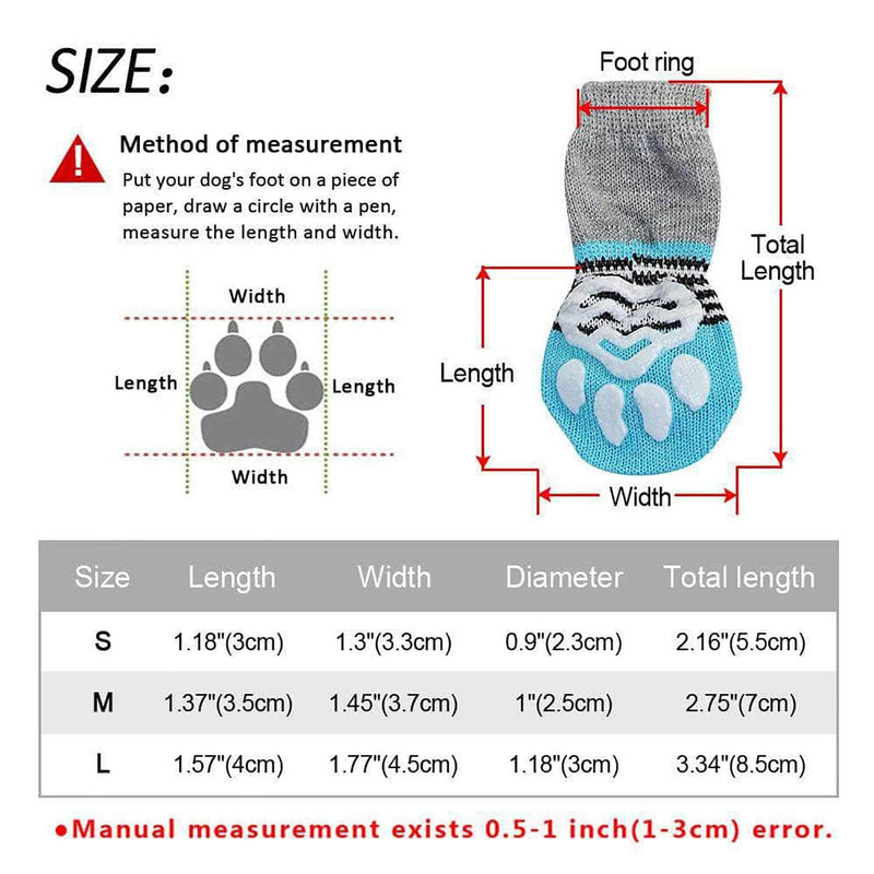 HappyYappy Anti-Slip Pet Socks for Dogs and Cats