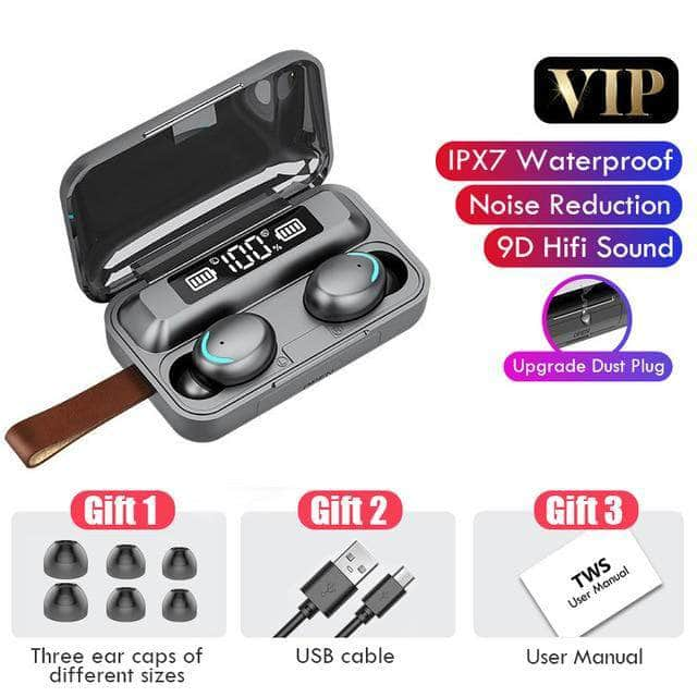 Bozti Bluetooth V5.0 Wireless Earphones with Microphone |  Waterproof Sports Headset | 2200mAH