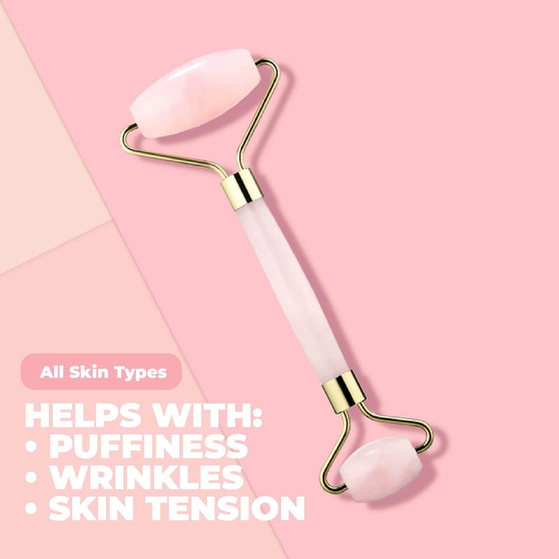 Keiras™ Rose Quartz Stone Facial Roller