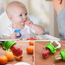 LilCuddles Baby Fruit Feeder Pacifier | Infant Fruit Teething Toy with Silicone Pouch, 4-6 months