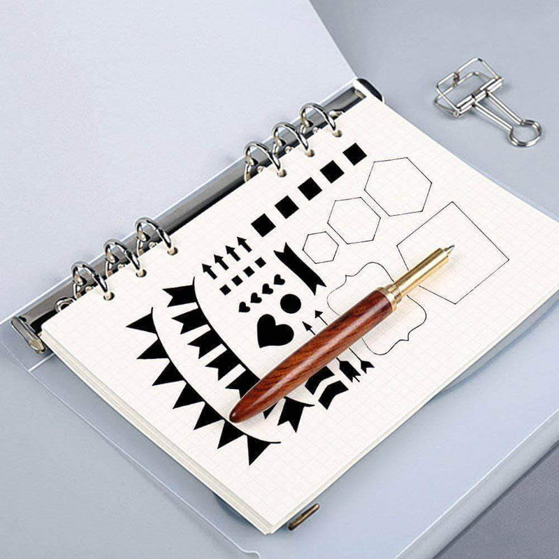 Onen 12 Pcs. Bullet Journal Stencils Set for Scrapbook Planner, Notebook & more DIY Creation