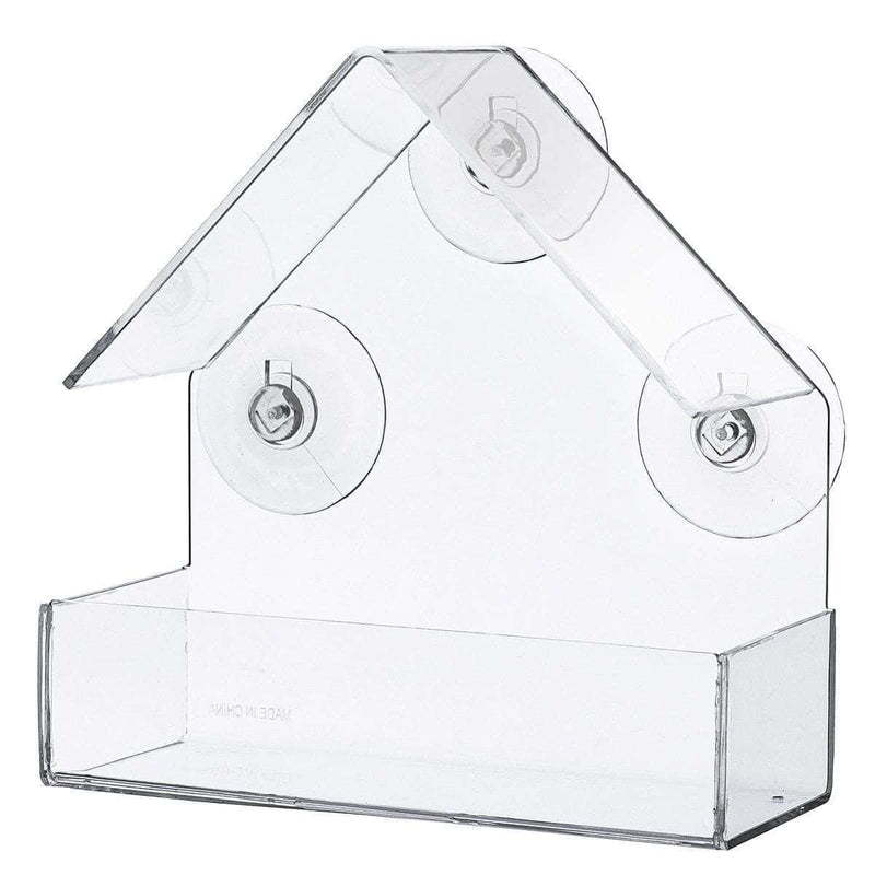 LightWings Acrylic Transparent Bird Feeder Tray | Birdhouse Window with Suction Cup - Ooala