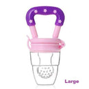 Calies Baby Fruit Feeder Pacifier - Fresh Food Feeder & Teething Toy for Toddlers & Kids│Pink