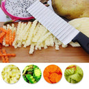 ChopSlice Stainless Steel Crinkle Cutter Knife, Ideal for Potato, Cucumber and Carrot - Ooala