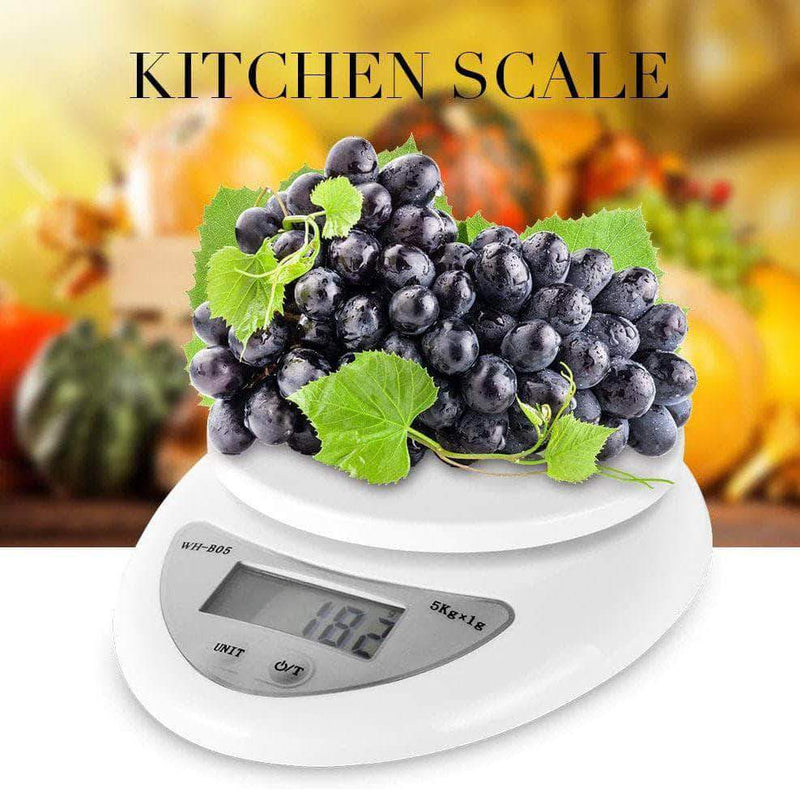 Scaled 5Kg/1g LCD Digital Display Kitchen Scale Electronic Weight Balance Food Diet Scale