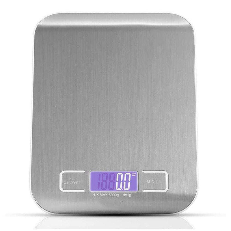 Scaled Digital Kitchen Food Scale 5kg/11lb. Stainless Steel with LCD Display - Ooala