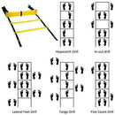 Vafair Adjustable Agility Footwork Exercise Training Ladder │7M-13 Rung