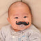 Viaxos Mustache Baby Pacifier | Silicone Nipple Teething Toy | Black