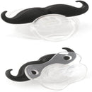 Viaxos Mustache Baby Pacifier | Silicone Nipple Teething Toy | Black