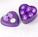 Washana 6Pcs Heart Scented Bath Body Petal Soap