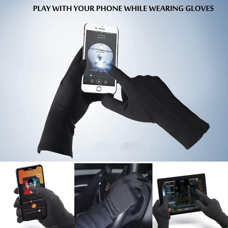 Xportus Lightweight Running Gloves with Anti-Slip Silicone Gel | Touch Screen & Waterproof Gloves